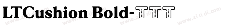 LTCushion Bold字体转换